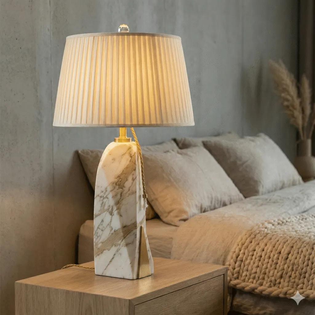 Lampe en marbre Athéna — atelier AURA