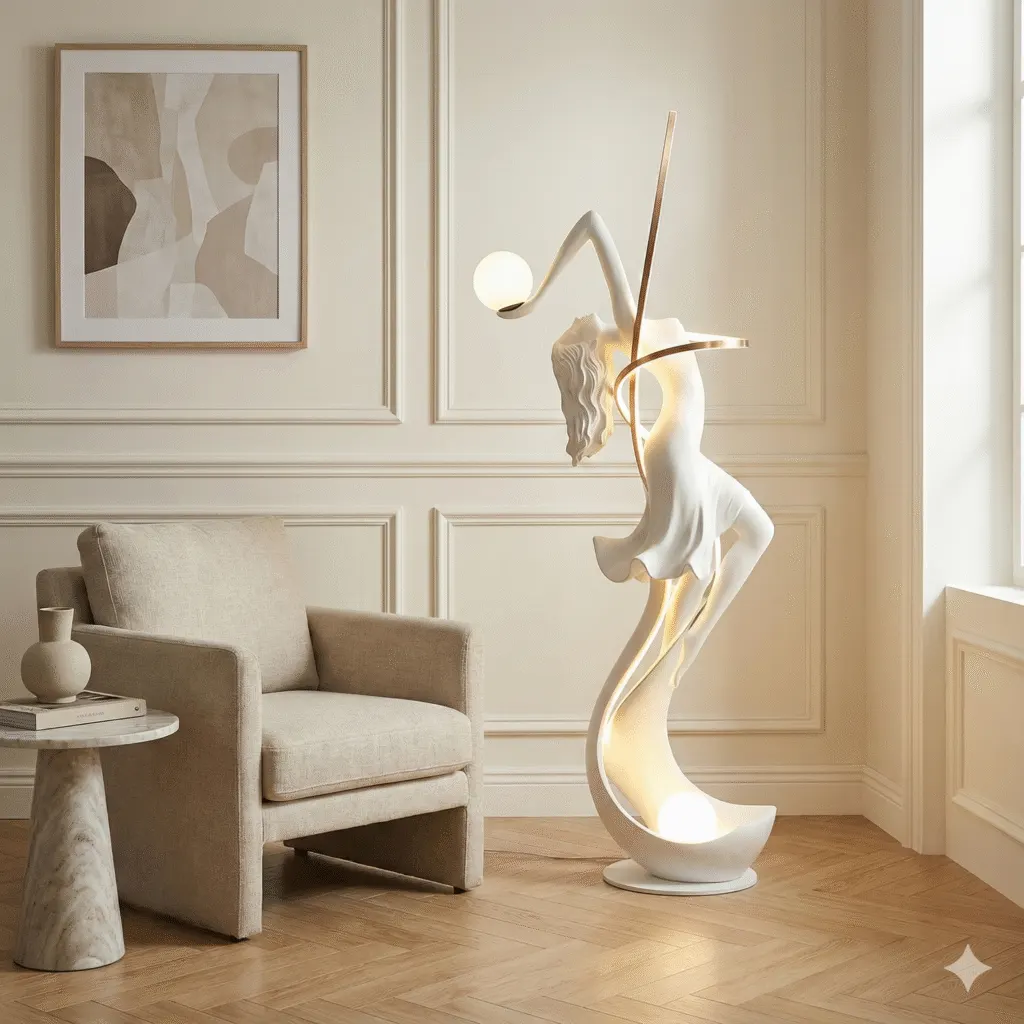 Lampadaire sculptural Céleste — AURA